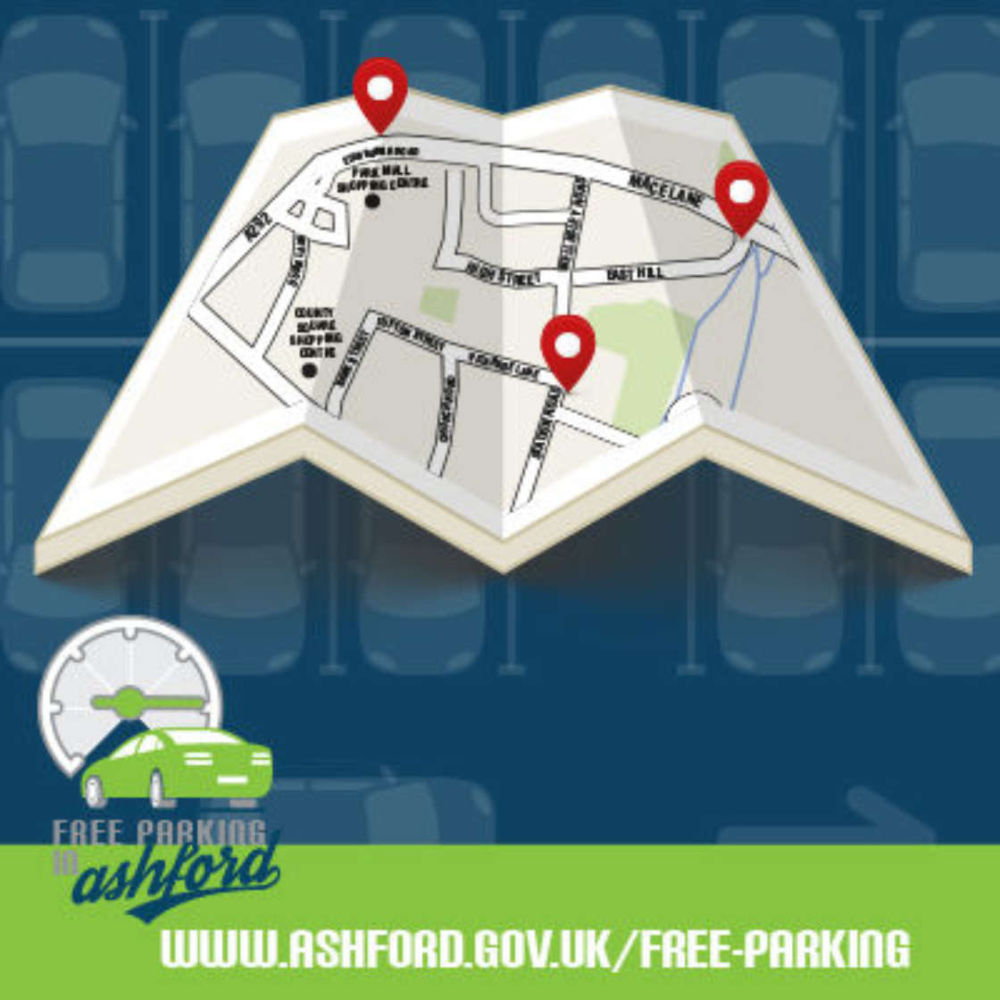 Free Parking in Ashford Town Centre